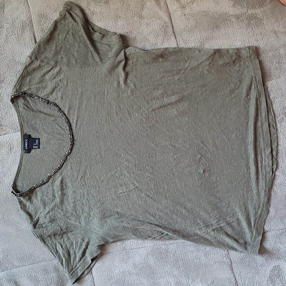 Lindex green t shirt